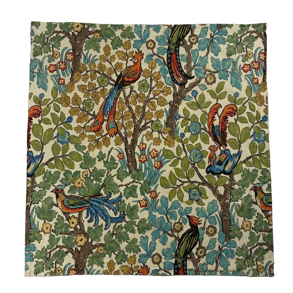 Pottery Barn Mayle Bird Euro Pillow Shams Cotton Set Of 2 28